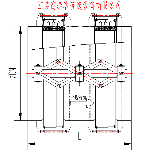 BLFZ比例连杆复式自由型膨胀节结构